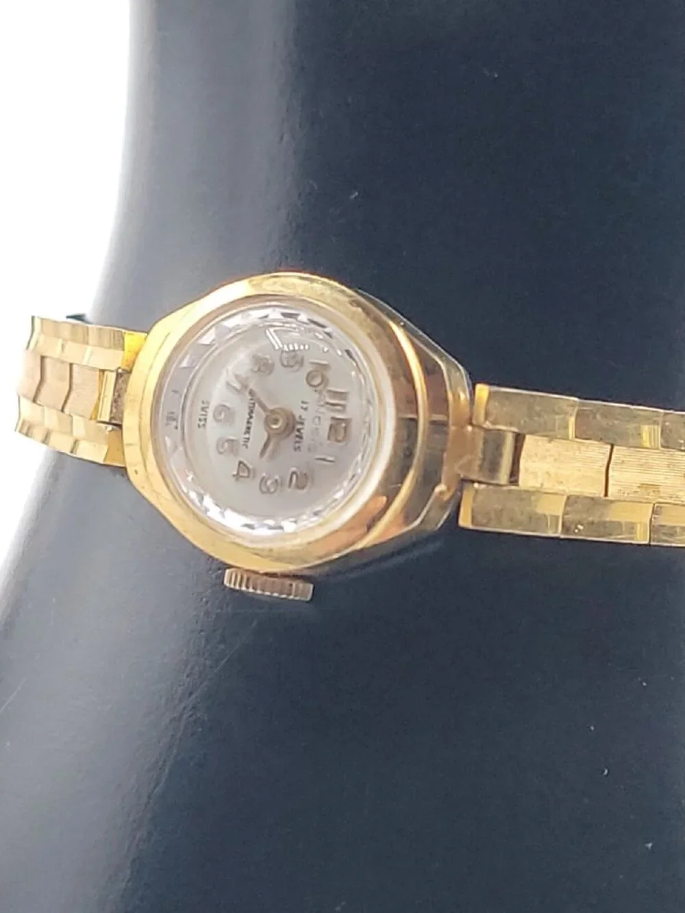 VTG Anosis 17-Jewel Wind Ladies Cocktail Watch Swiss Made RUNS 7.5
